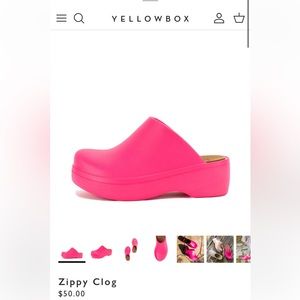 Yellowbox Zippy Clog fuschia